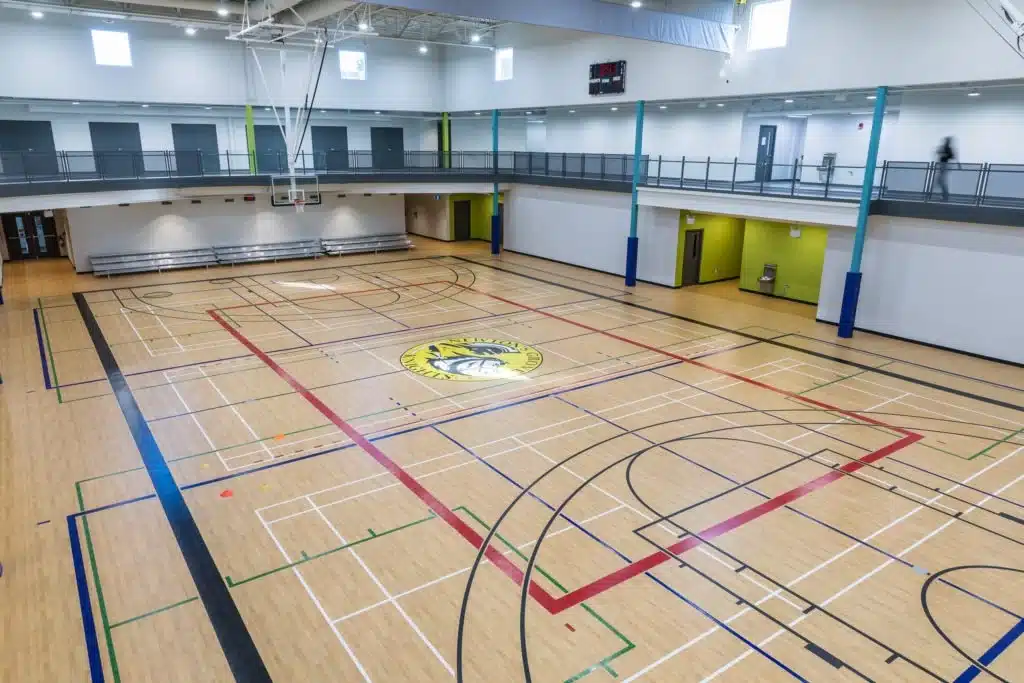 Private School Gymnasium, commercial space interior design