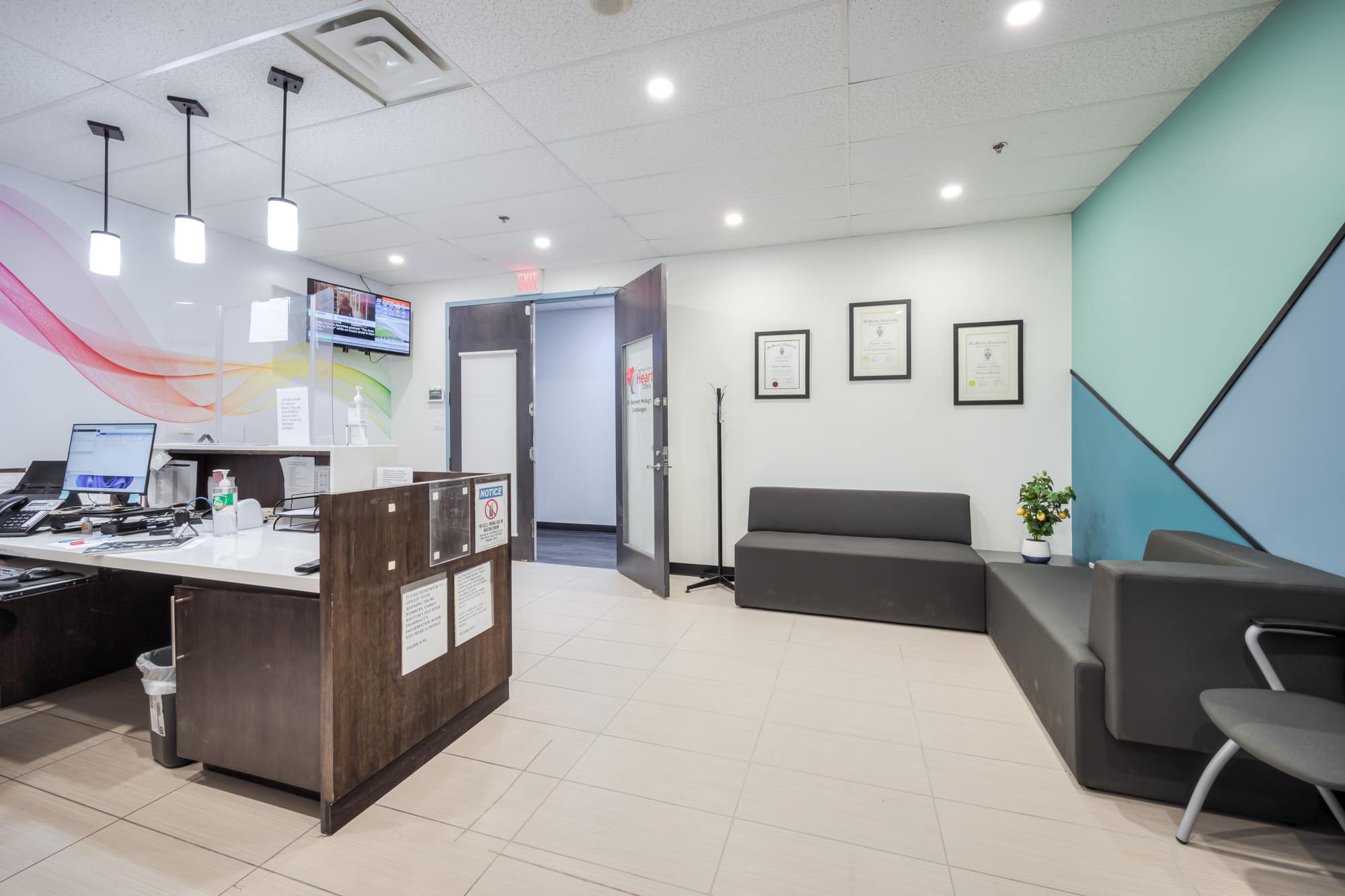 Markham Heart Clinic Interior Design office design Healthcare